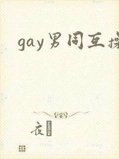 gay男同互操封面
