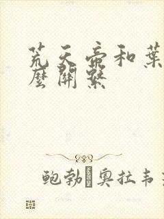 荒天帝和叶凡什么关系