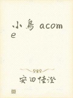 小鸟 acome