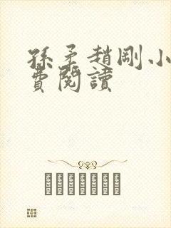 孙柔赵刚小说免费阅读