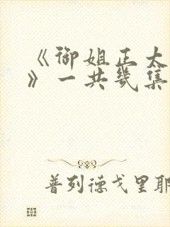 《御姐正太御姐》一共几集