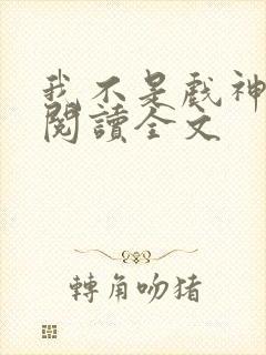 我不是戏神小说阅读全文封面