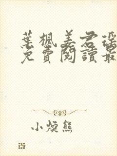 叶枫姜君瑶全文免费阅读最新章节封面