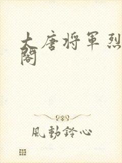 大唐将军烈笔趣阁