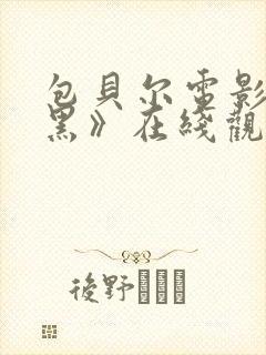 包贝尔电影《打黑》在线观看免费