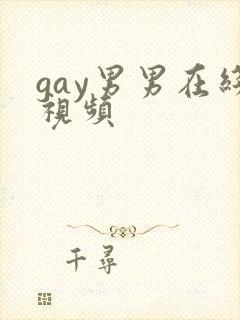 gay男男在线视频