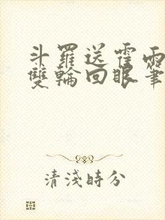 斗罗送霍雨浩一双轮回眼笔趣阁