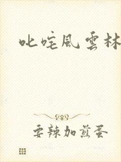 叱咤风云林云封面