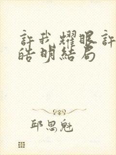 许我耀眼许妍沈皓明结局