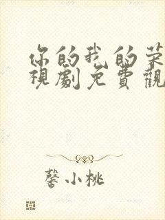 你的我的荣耀电视剧免费观看高清