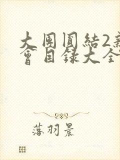 大团圆结2亲情会目录大全免费阅读封面