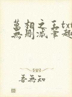 万相之王txt无删减笔趣阁