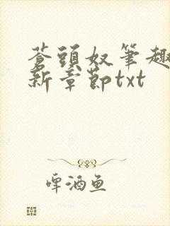 苍头奴笔趣阁最新章节txt