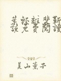 叶轻离裴靳墨小说免费阅读笔趣阁