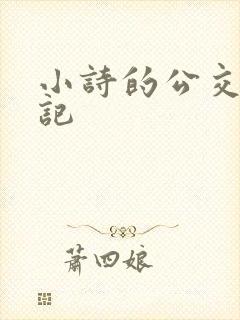 小诗的公交车日记