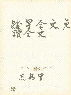 踏星全文免费阅读全文