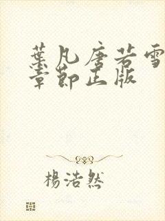 叶凡唐若雪最新章节正版封面