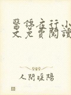 医锦夜行小说全文免费阅读无弹窗