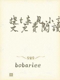 提t来见小说全文免费阅读笔趣阁