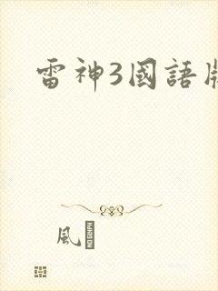 雷神3国语版