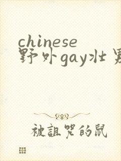 chinese野外gay壮男