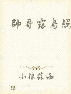 帅哥露鸟照封面