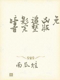 暗影追凶免费观看完整版