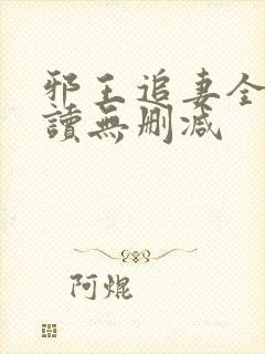 邪王追妻全文阅读无删减