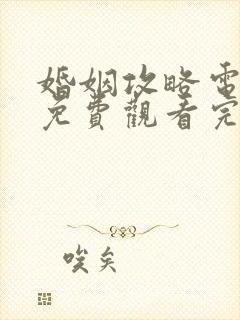 婚姻攻略电视剧免费观看完整版高清