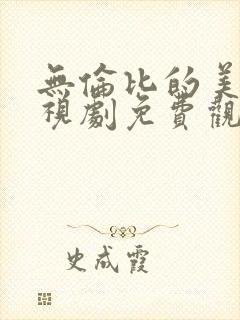 无伦比的美丽电视剧免费观看全集封面