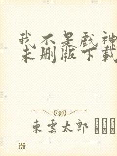 我不是戏神小说未删版下载txt