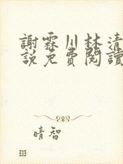 谢霖川林清禾小说免费阅读最新章节封面