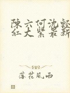 陈六何沈轻舞大红大紫最新笔趣阁封面