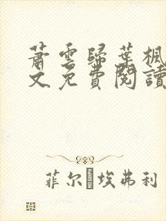 萧云归叶枫荷全文免费阅读无弹窗封面