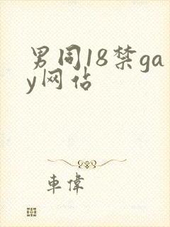 男同18禁gay网站