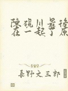 陈砚川最后和谁在一起了原著小说