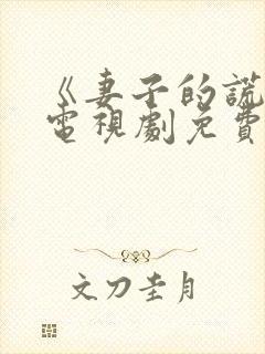 《妻子的谎言》电视剧免费观看全集