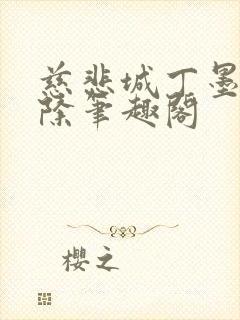 慈悲城丁墨无删除笔趣阁