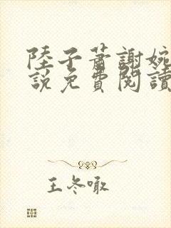 陆子萧谢婉婉小说免费阅读最新章节封面