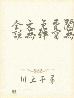 全文免费阅读小说无弹窗无删减封面