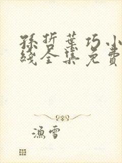 孙哲叶巧小说在线全集免费