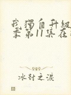 我独自升级第二季第11集在线观看