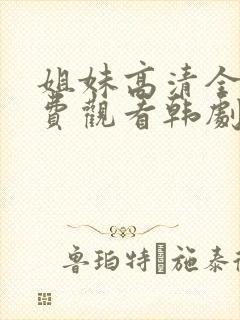 姐妹高清全集免费观看韩剧封面