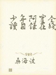 少年阿宾全文阅读目录在线阅读黄小洁