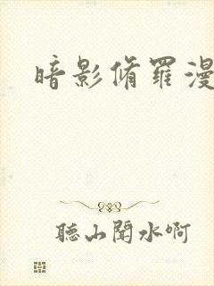 暗影修罗漫画封面