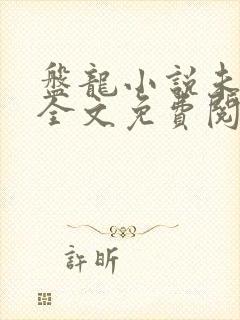 盘龙小说未删版全文免费阅读封面