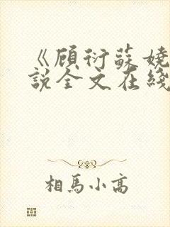 《顾衍苏娆》小说全文在线阅读