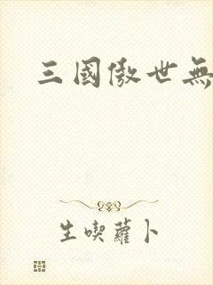 三国傲世无双
