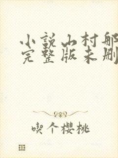 小说山村那点事完整版未删减小说