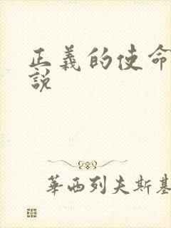 正义的使命 小说